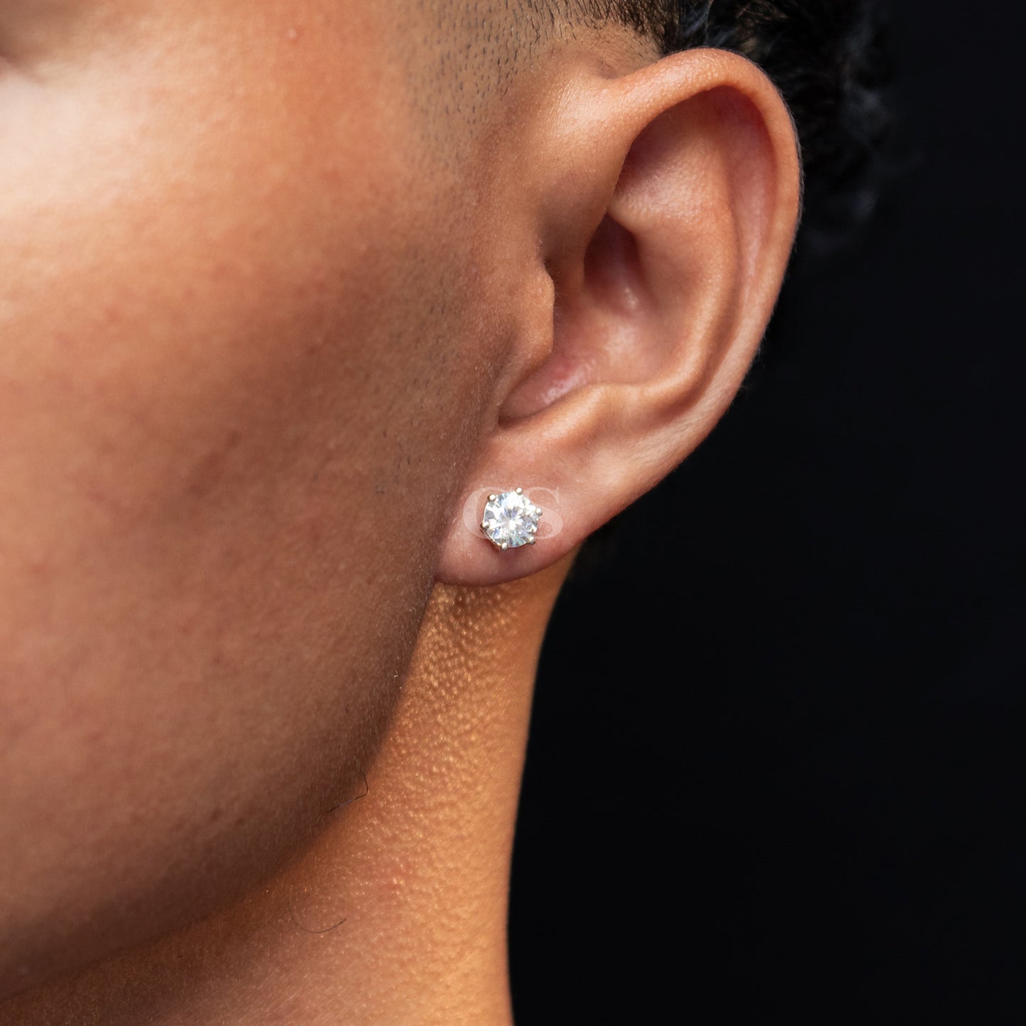 Silver Round Stud