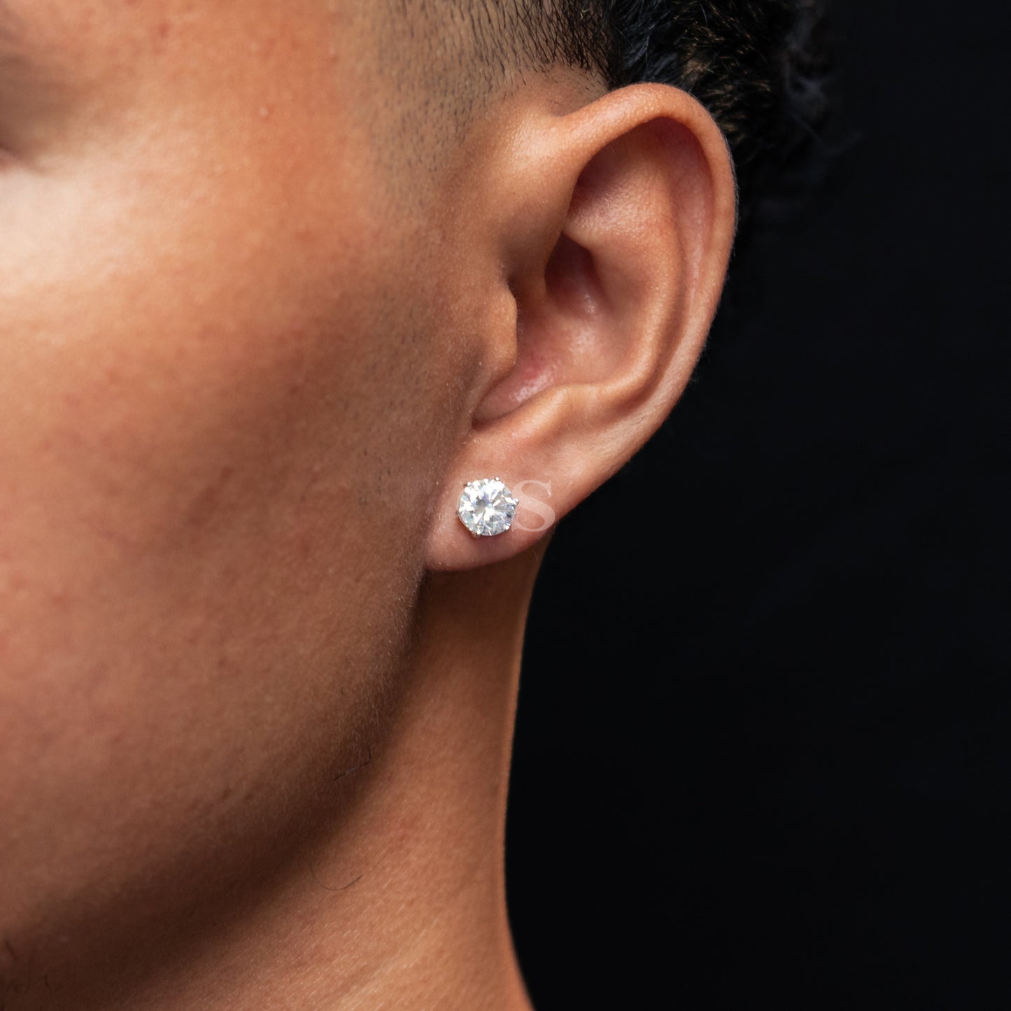 Silver Round Stud