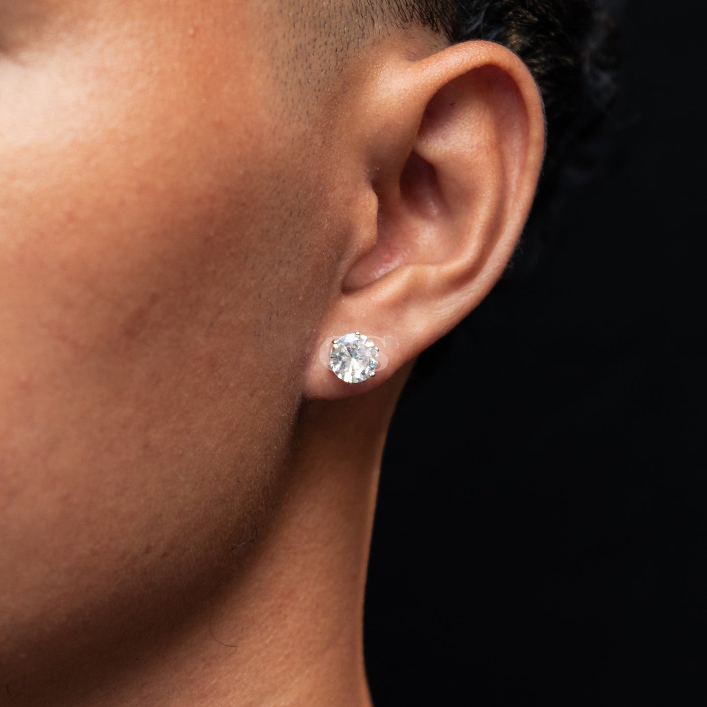 Silver Round Stud