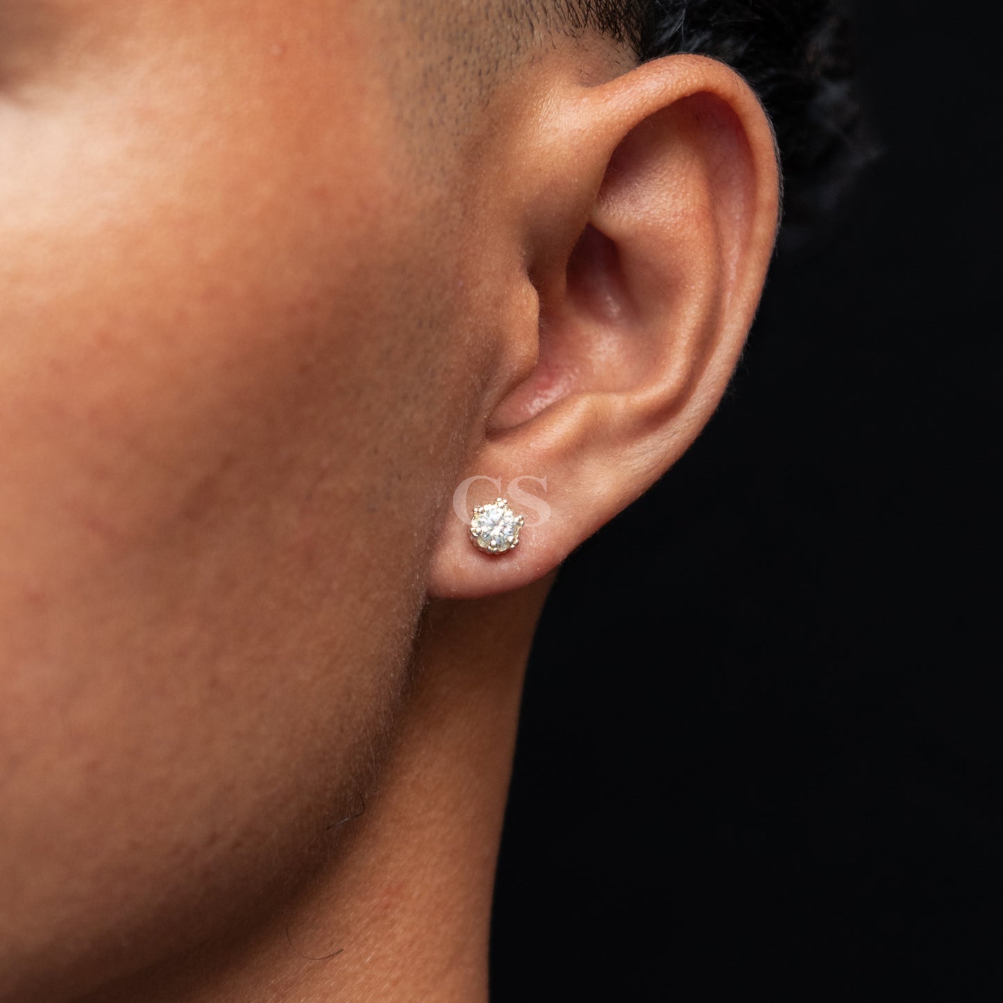 Silver Crown Stud