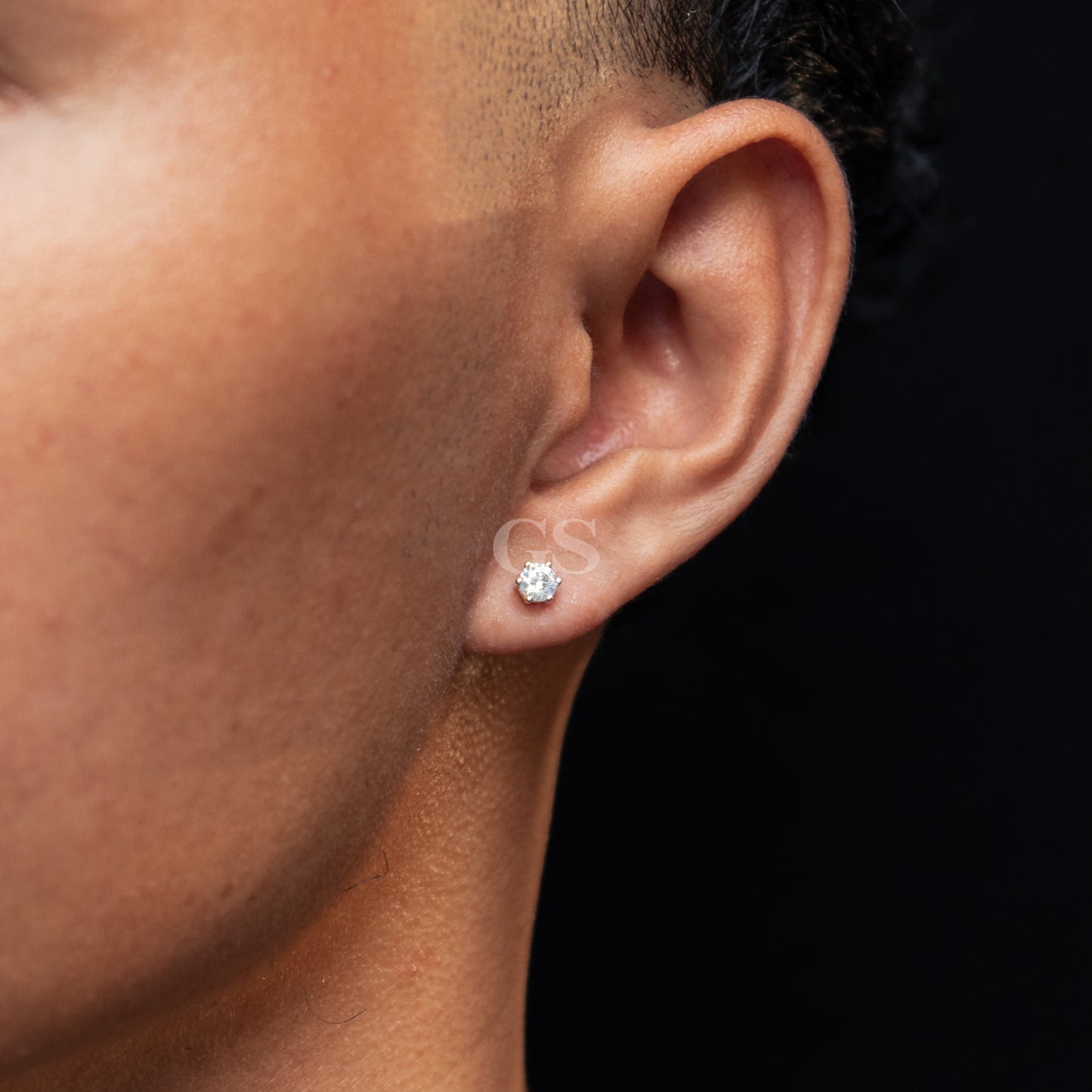 Silver Round Stud