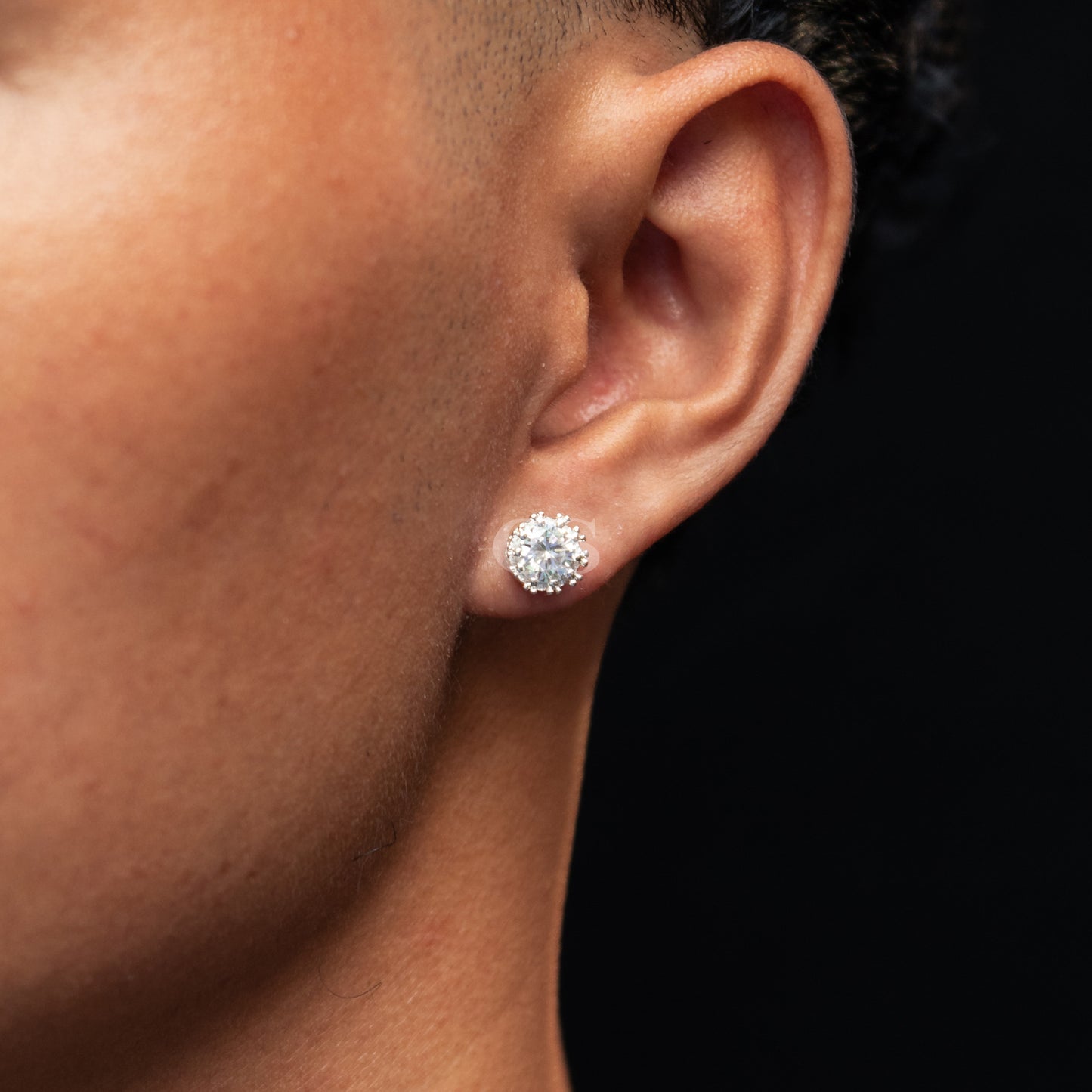 Silver Crown Stud