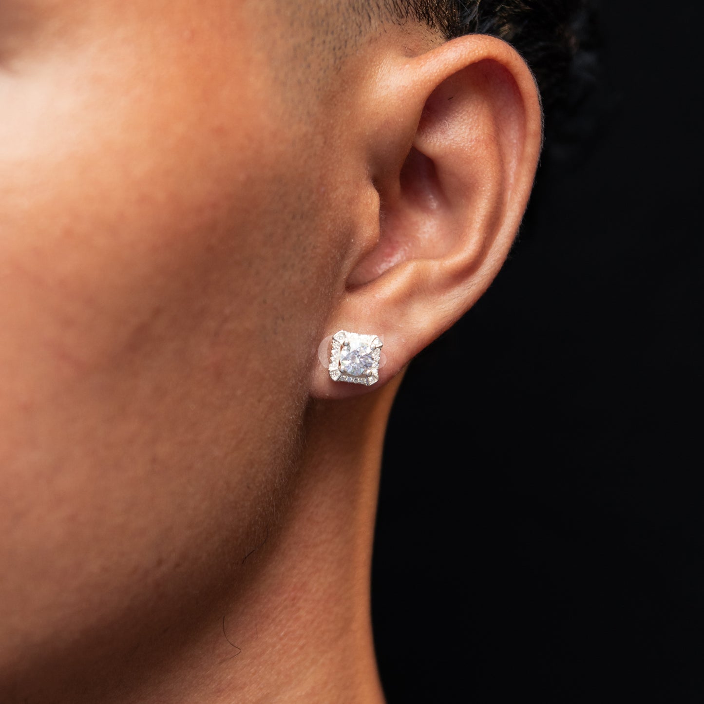 Silver Diamond I Stud