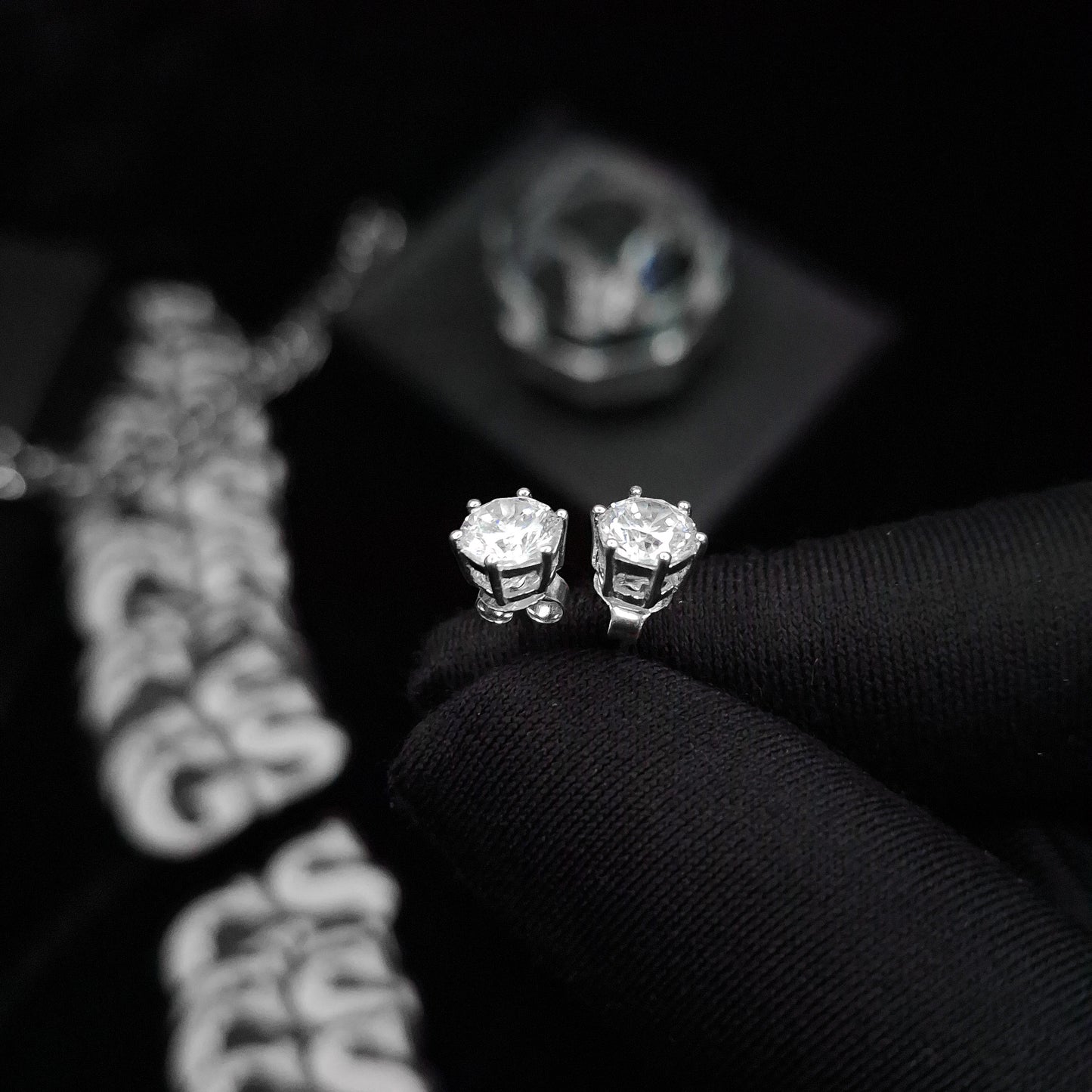 Silver Round Stud