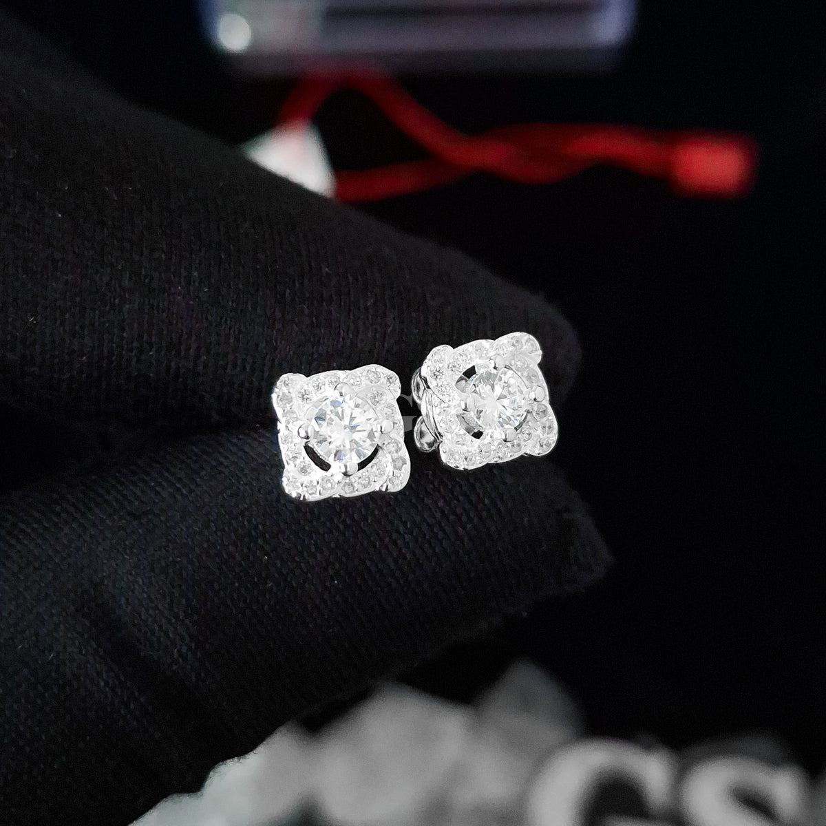 Silver Diamond III Stud