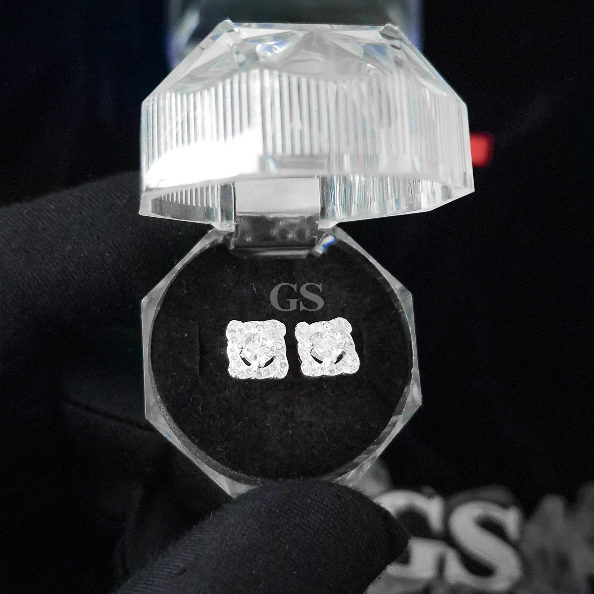 Silver Diamond III Stud