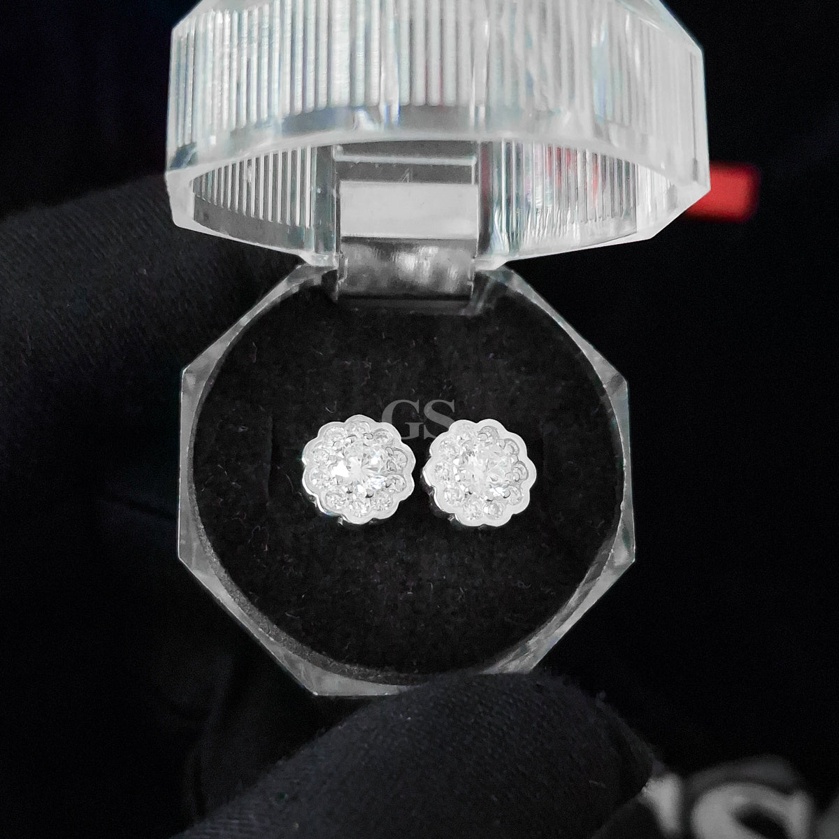 Silver Sunflower II Stud