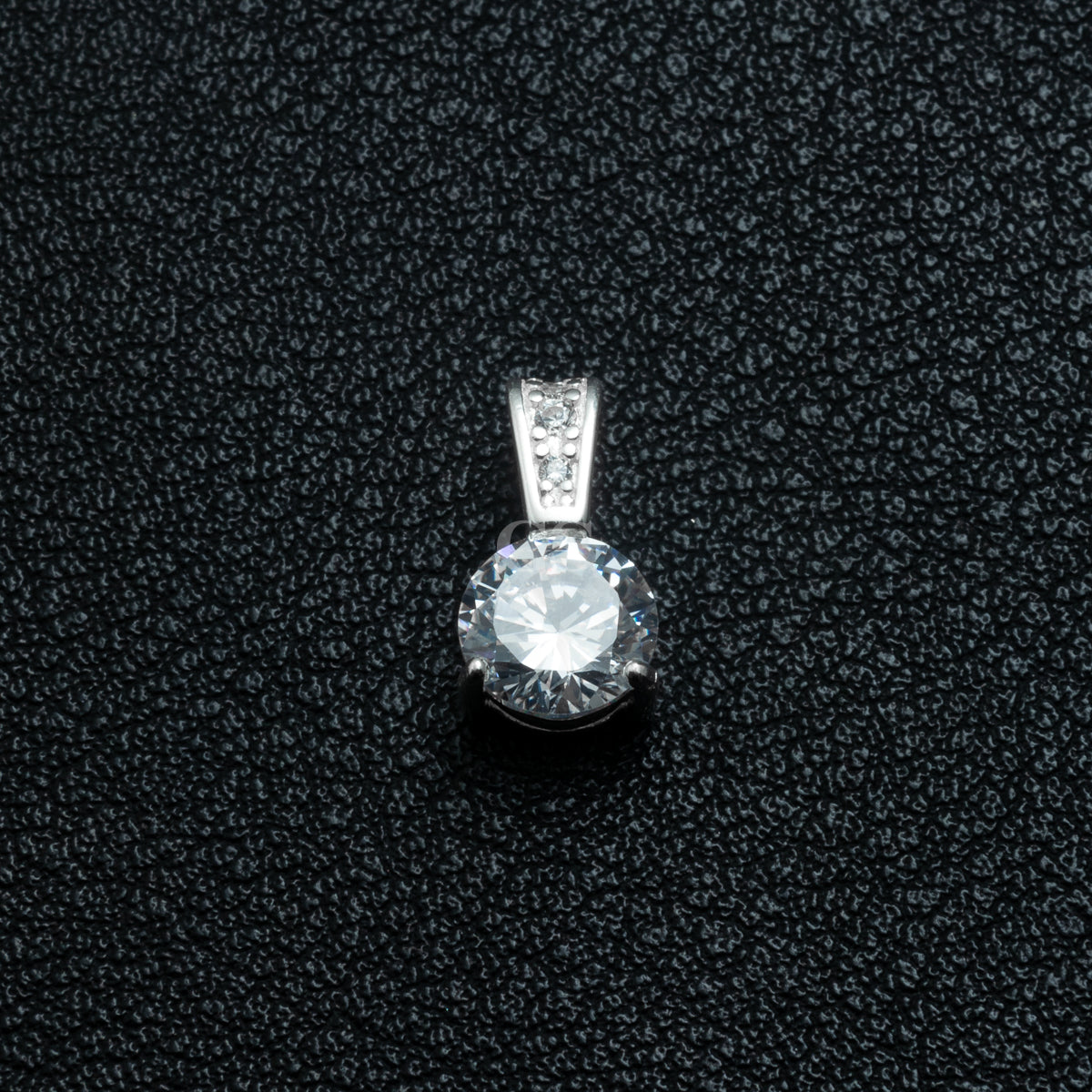 Silver Iced White Gem Necklace Set