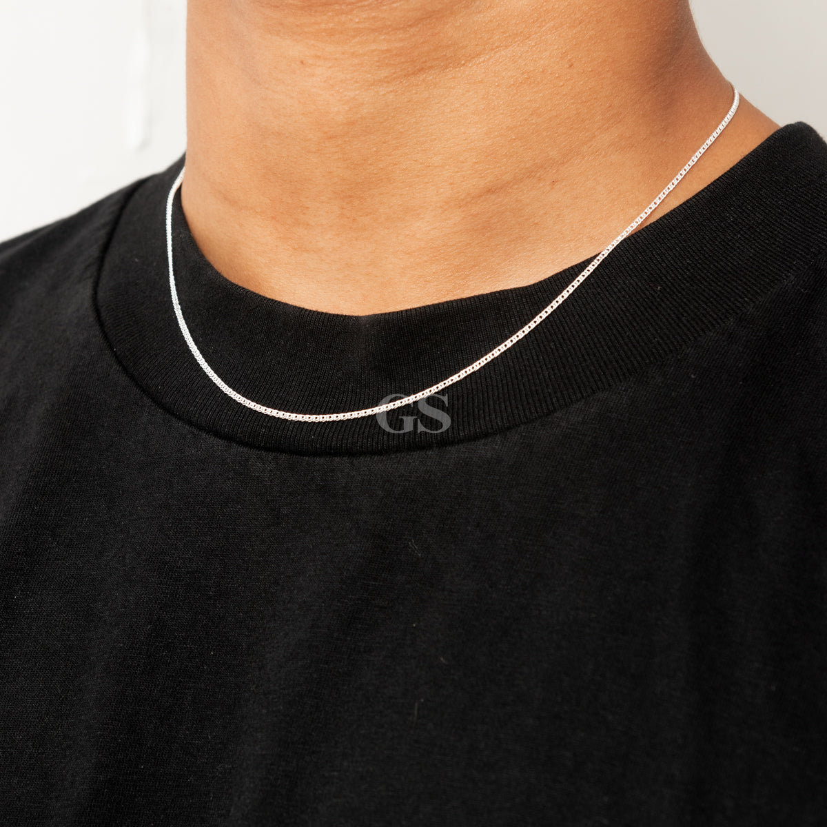Silver 1mm Cuban Necklace