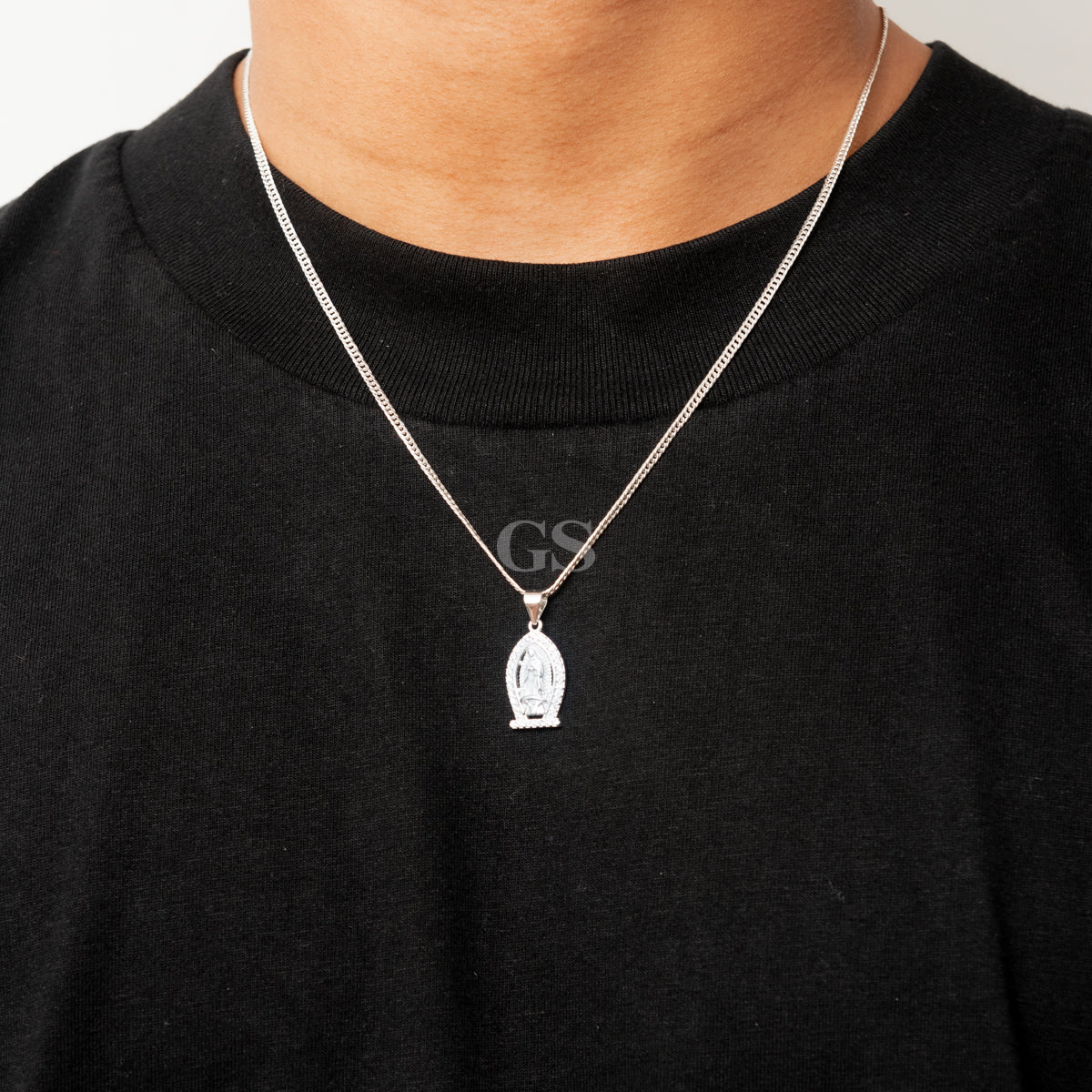 Silver Guadalupe 2 Necklace Set