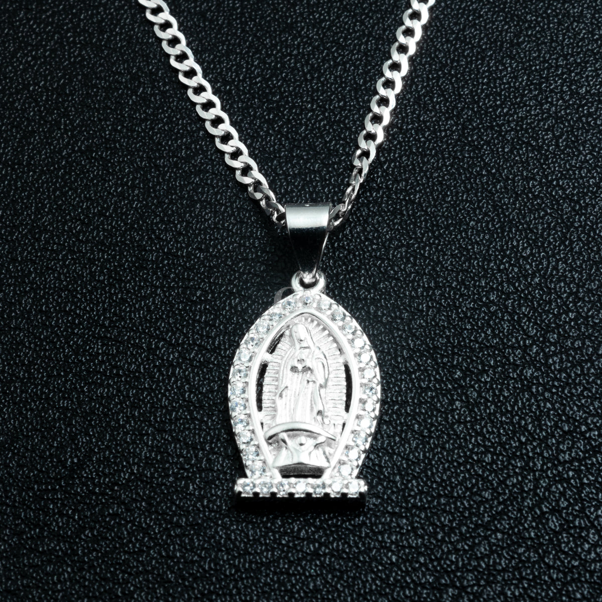 Silver Guadalupe 2 Necklace Set
