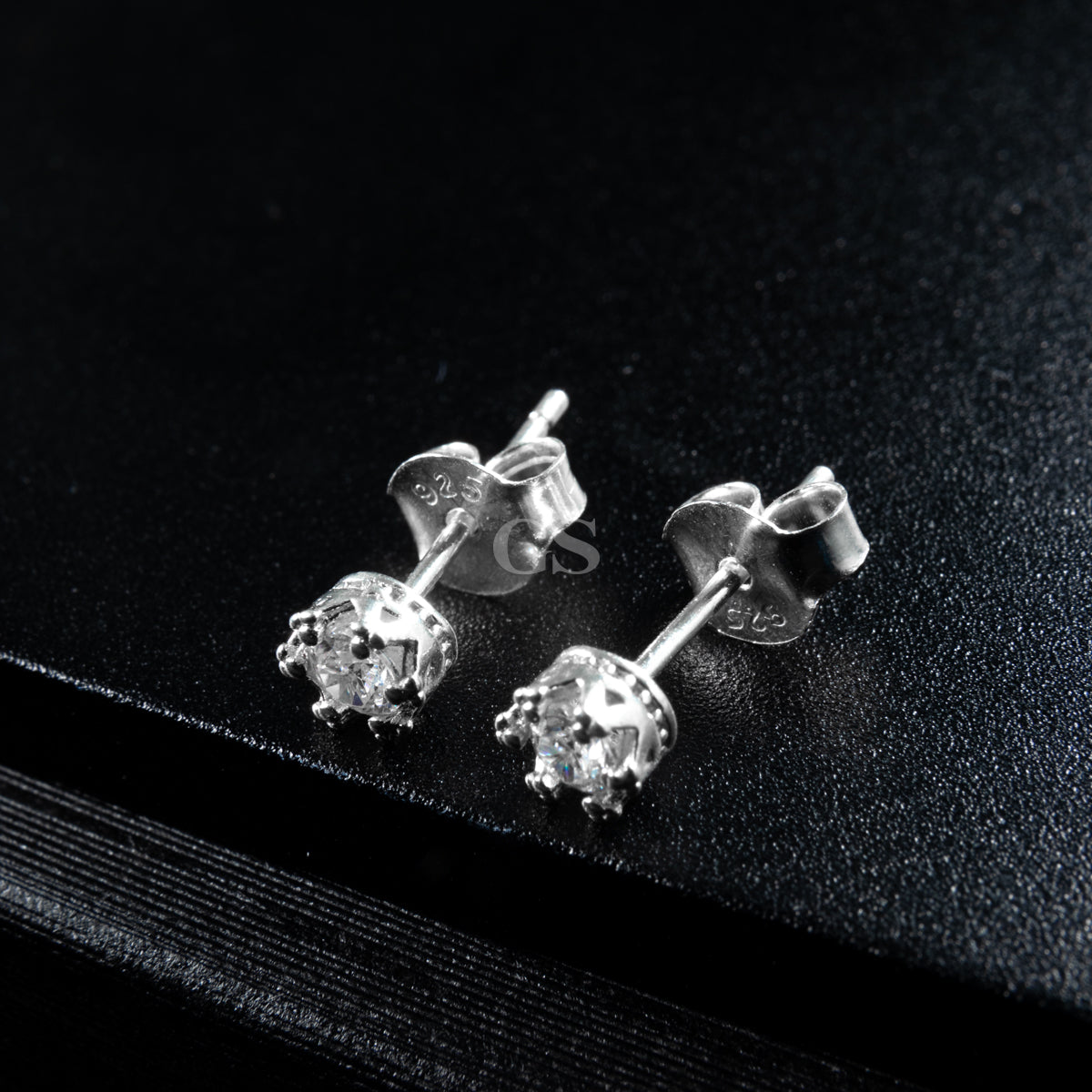 Silver Crown Stud
