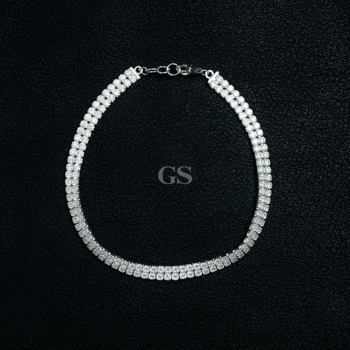Silver Double Tennis Bracelet