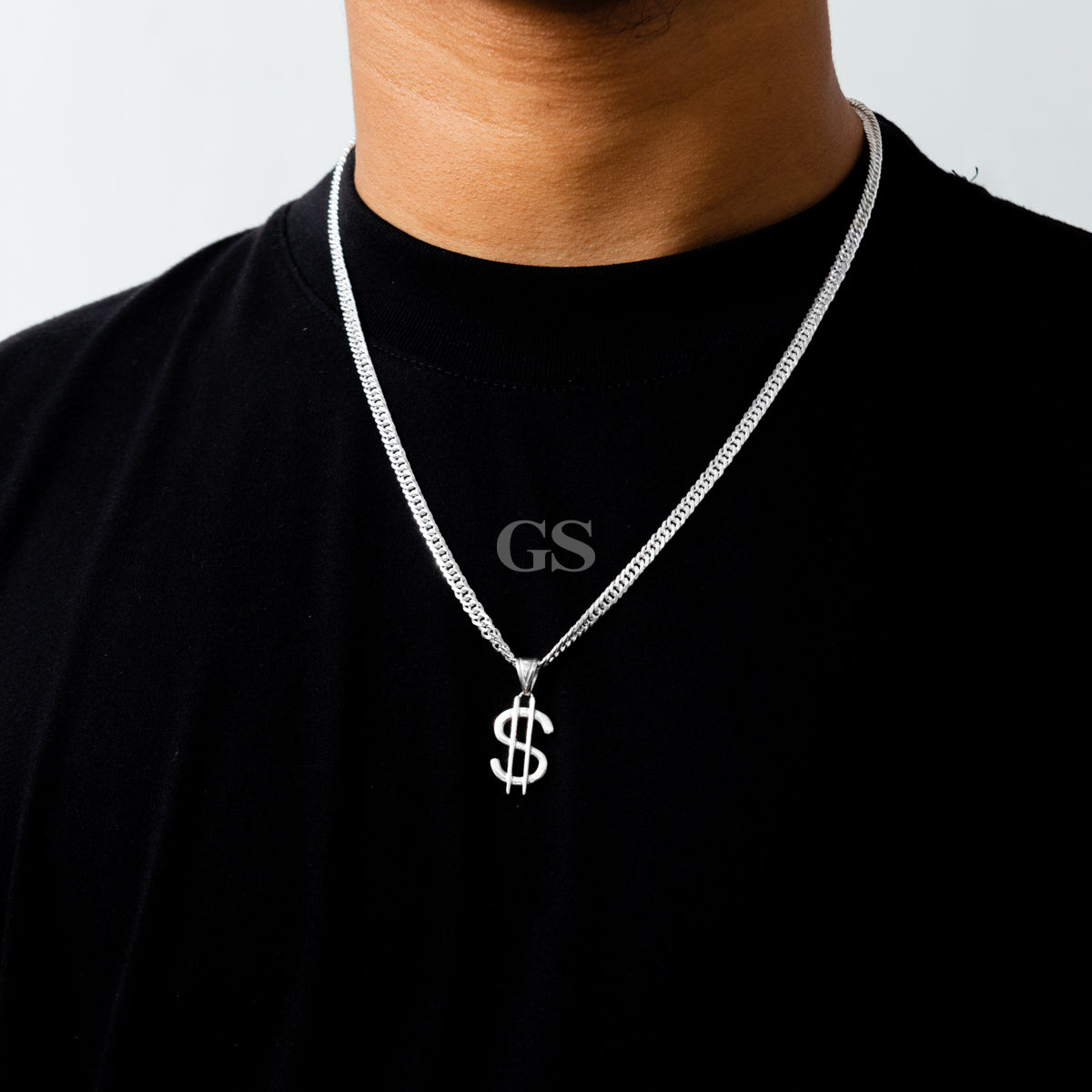 Silver Dolla' Necklace Set