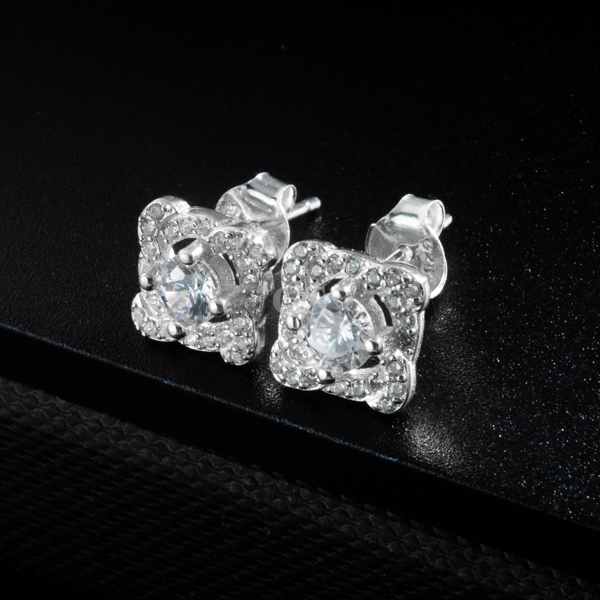 Silver Diamond III Stud