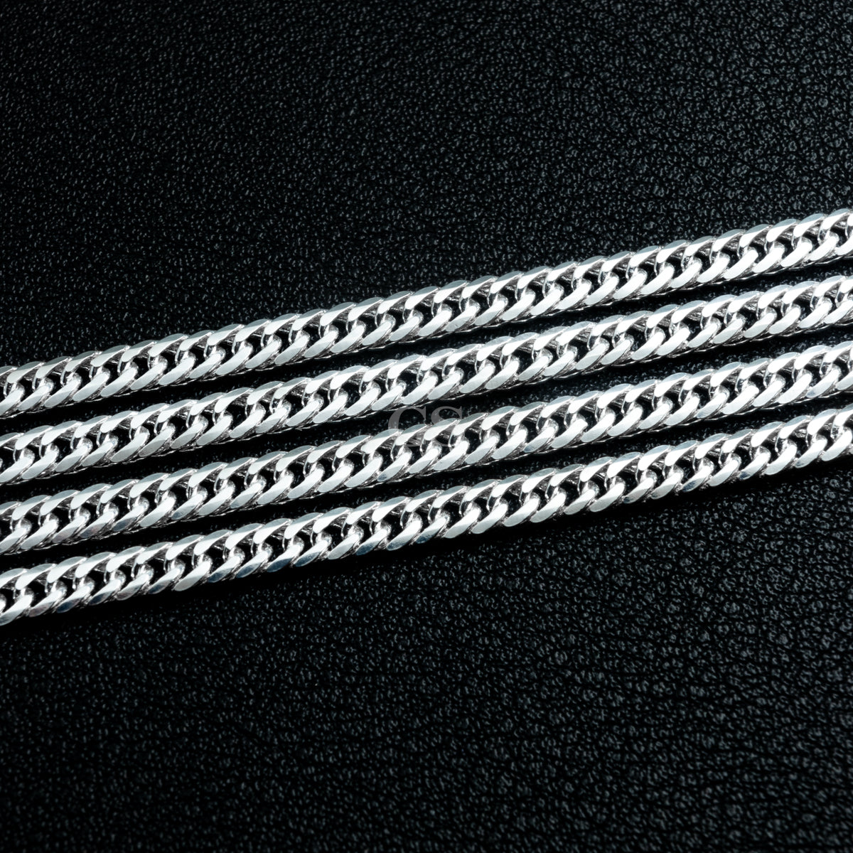 Silver 4mm Cuban Necklace