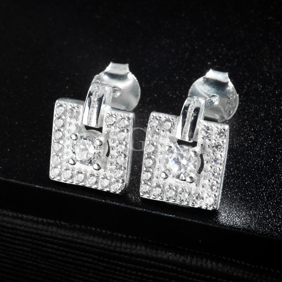 Silver Swing Diamond Stud