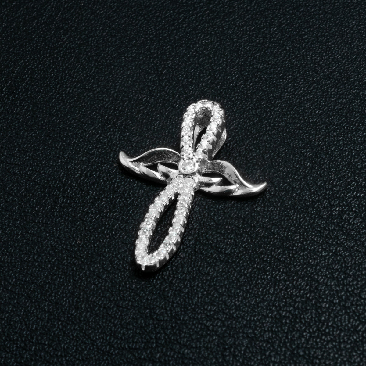 Silver Infinity Wing Necklace Set