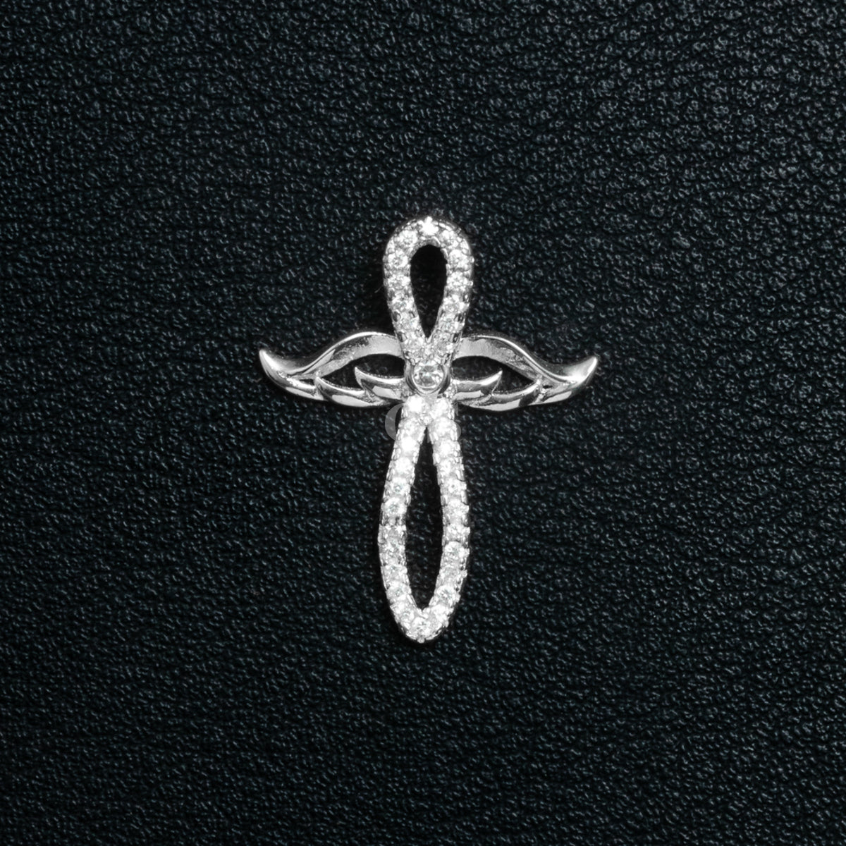 Silver Infinity Wing Necklace Set