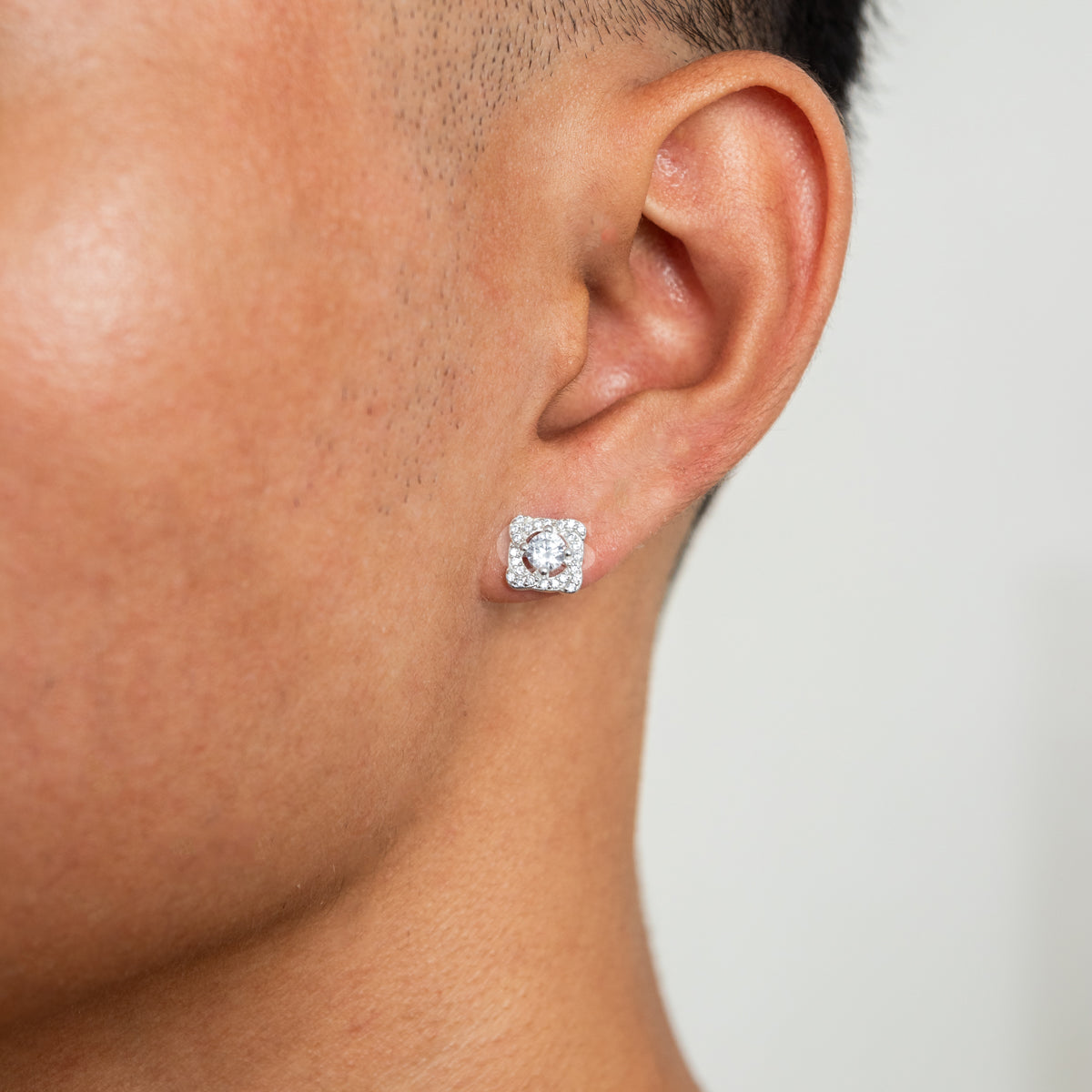 Silver Diamond III Stud