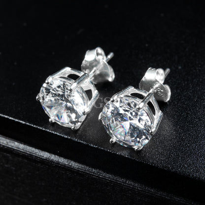Silver Round Stud