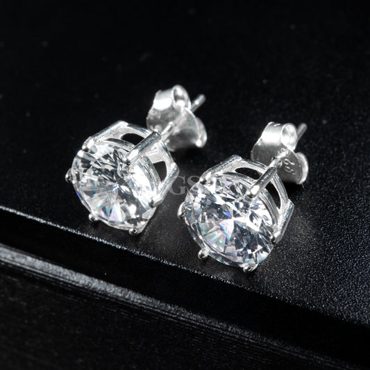 Silver Round Stud