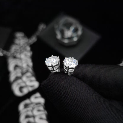 Silver Round Stud