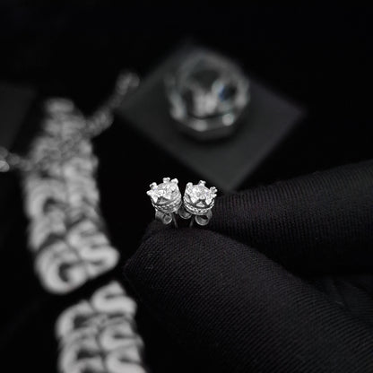 Silver Crown Stud