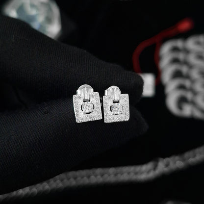 Silver Swing Diamond Stud