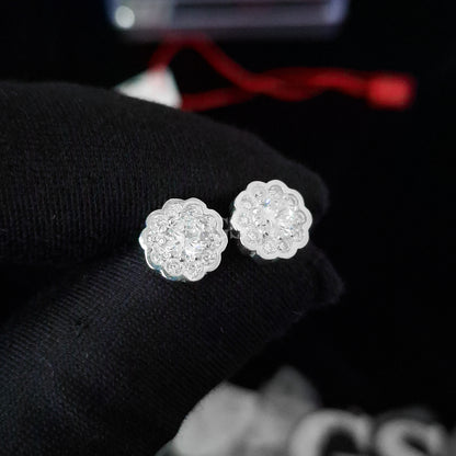 Silver Sunflower II Stud