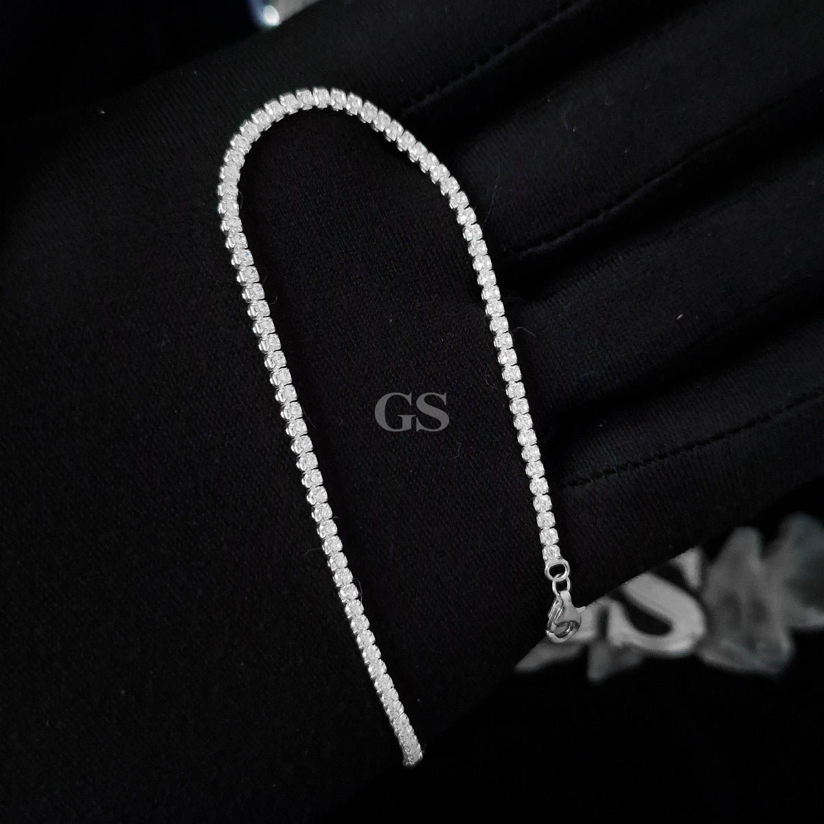 Silver Single Tennis Bracelet
