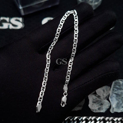 Silver Small Mariner Bracelet