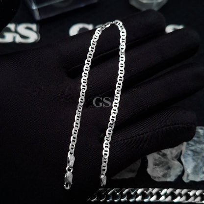 Silver Small Mariner Bracelet