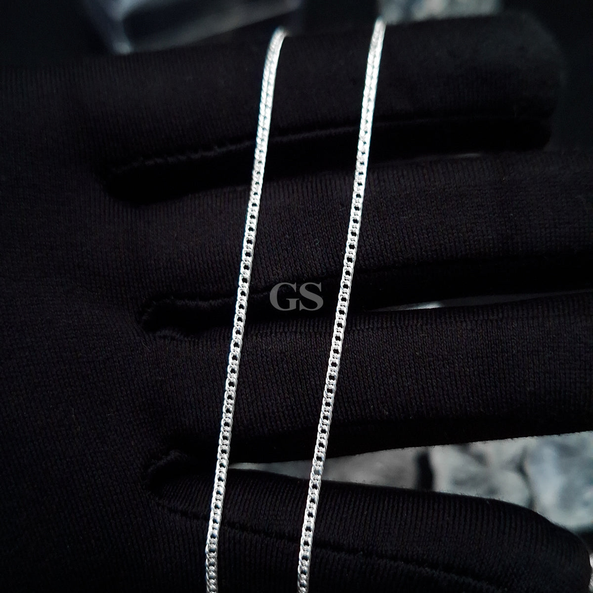 Silver 1mm Cuban Necklace