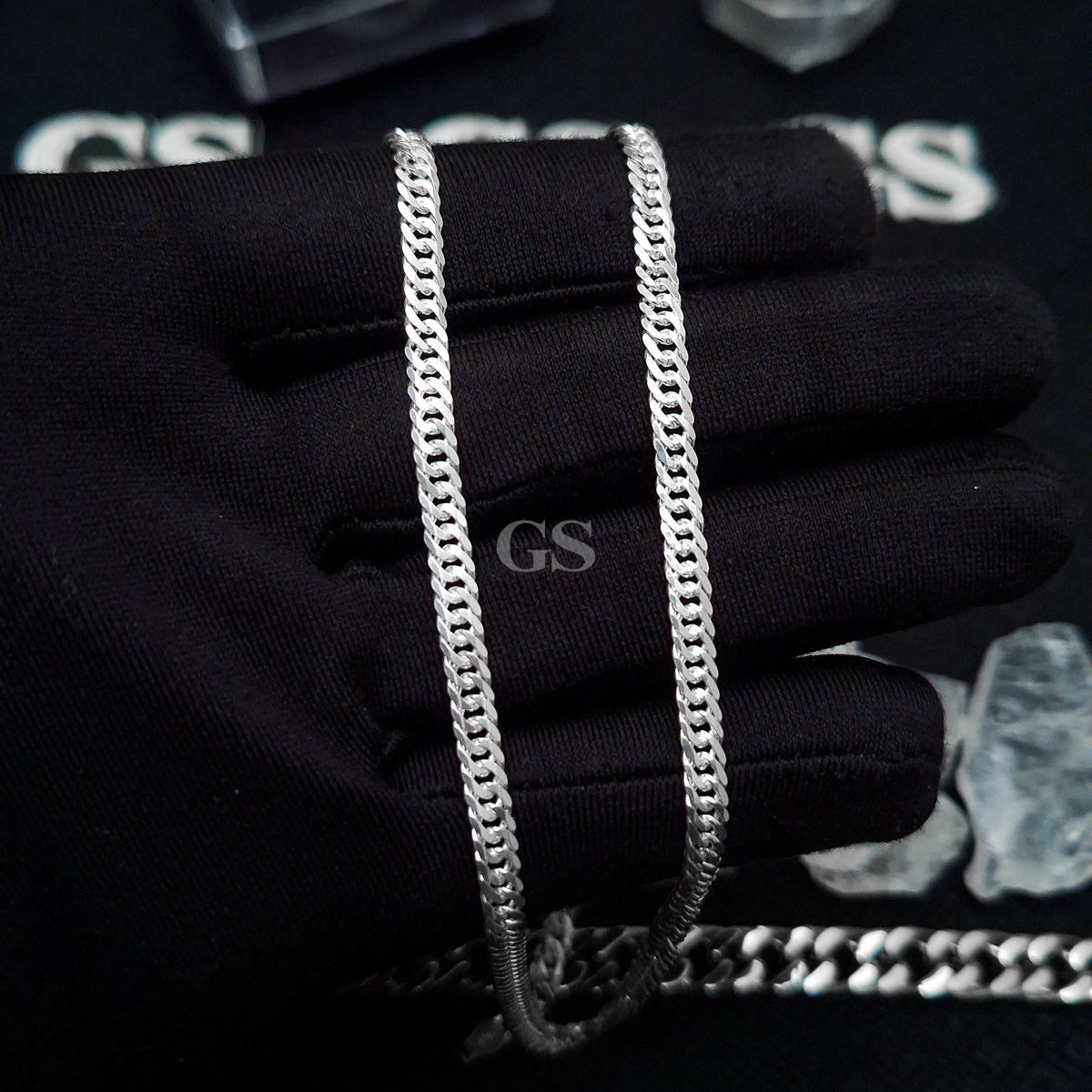 Silver 4mm Cuban Necklace