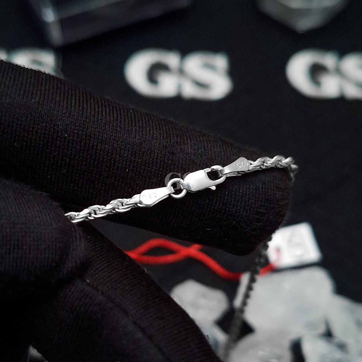 Silver 2mm Rope Necklace