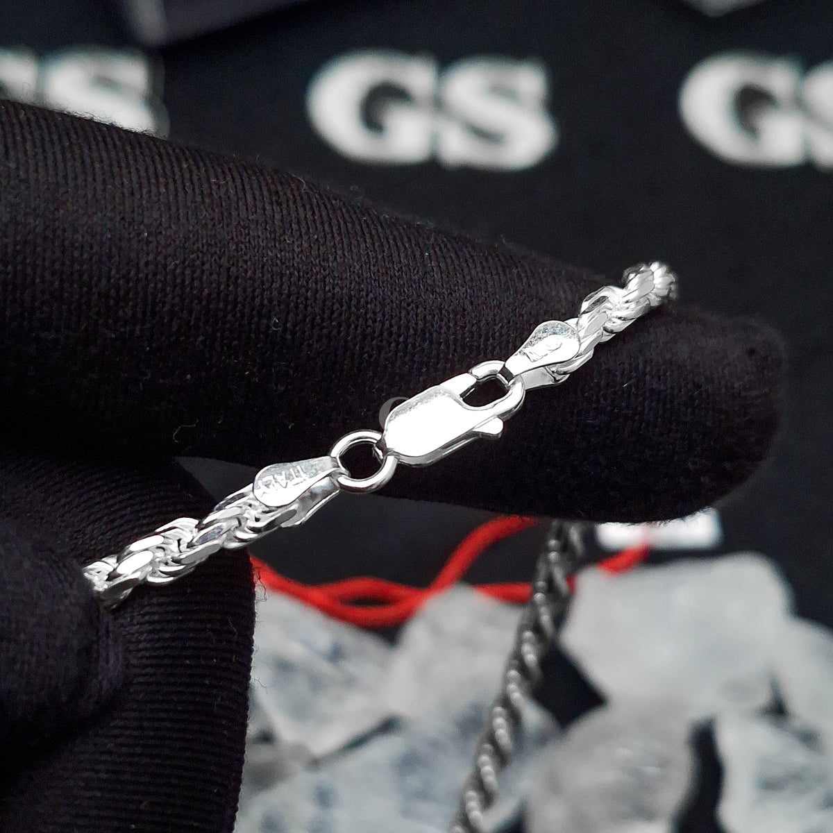 Silver 4mm Rope Necklace
