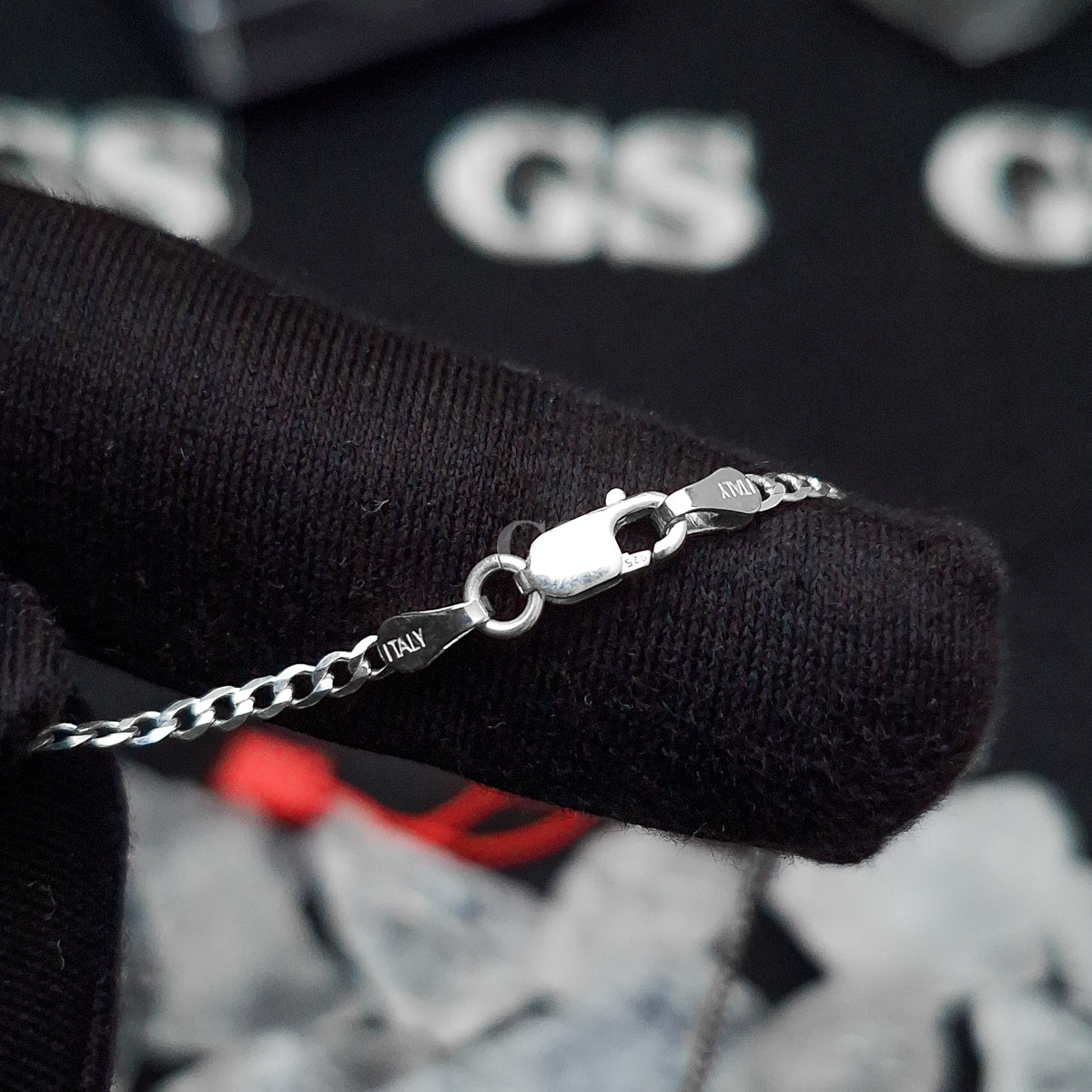 Silver 2mm Curb Necklace