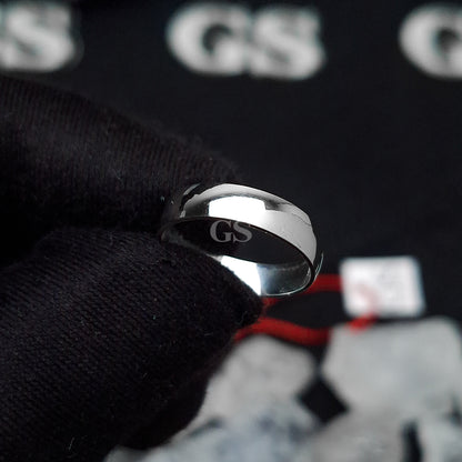 Silver Iced Band Ring