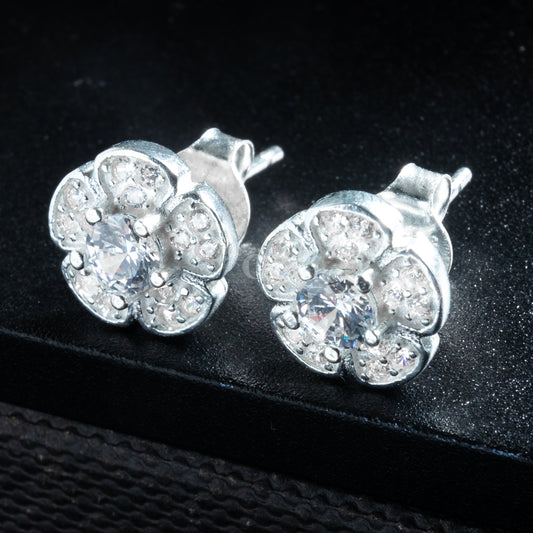 Silver Bloom Stud
