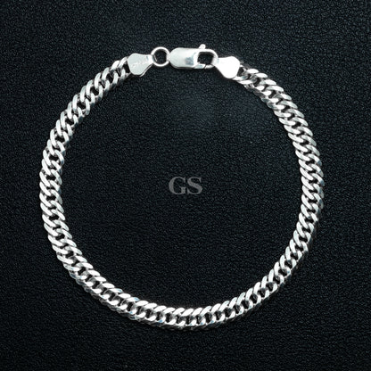 Silver 6mm Cuban Bracelet