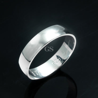 Silver Iced Band Ring