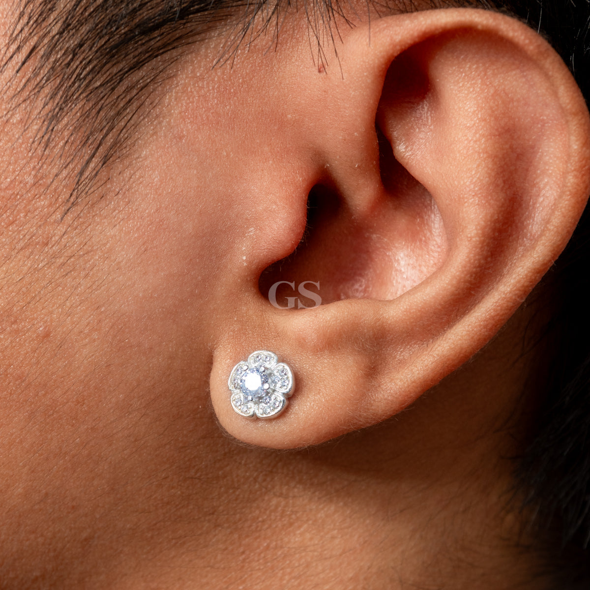 Silver Bloom Stud