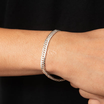 Silver 6mm Cuban Bracelet