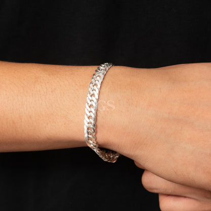 Silver 8mm Cuban Bracelet