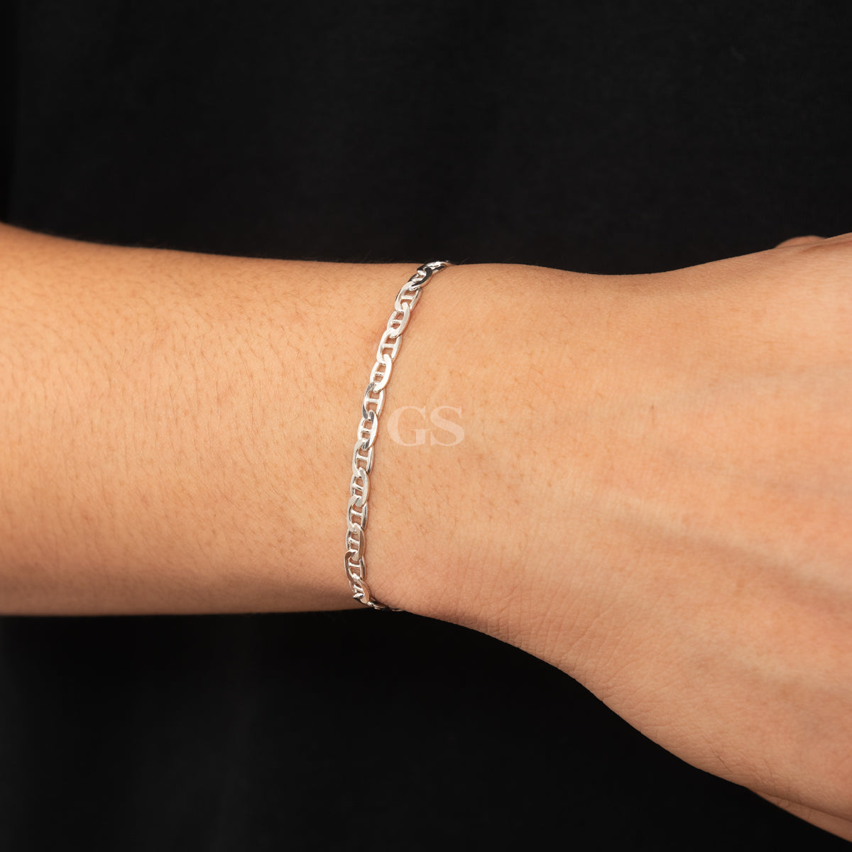 Silver Small Mariner Bracelet