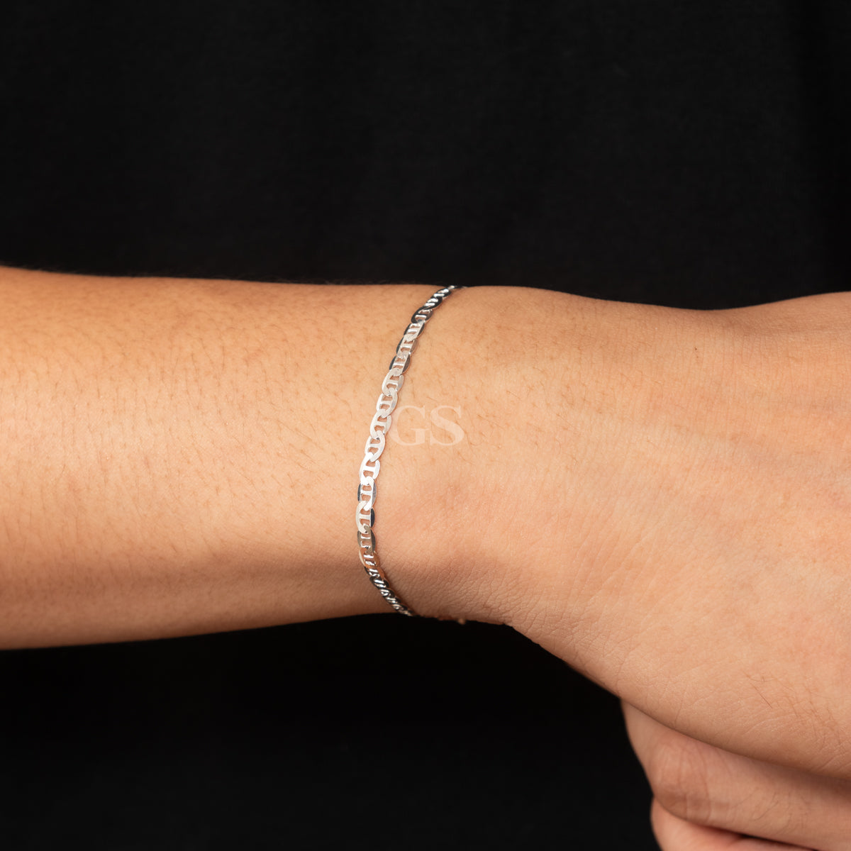 Silver Small Mariner Bracelet