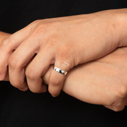 Silver Iced Band Ring
