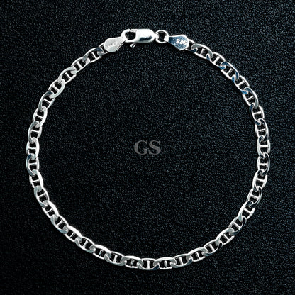 Silver Small Mariner Bracelet