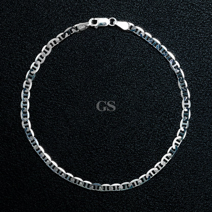 Silver Small Mariner Bracelet